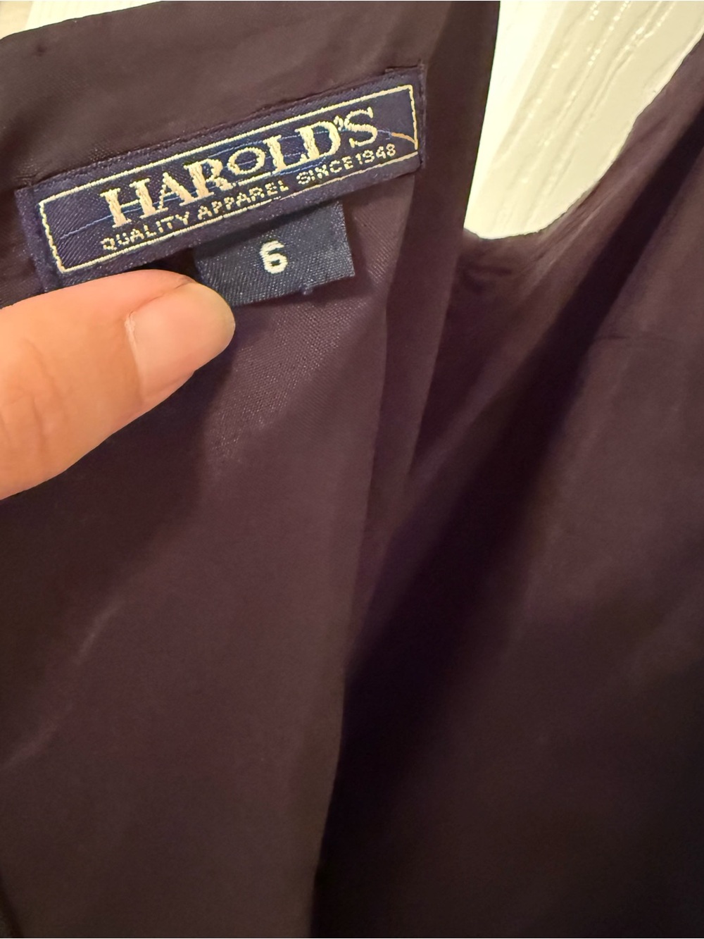 Harold's Black Floral Spaghetti-Strap Mini Dress summer spring church vacation - Picture 6 of 7